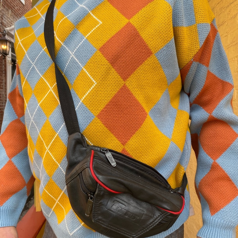 Leather fanny pack